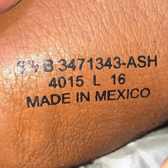 FRYE Ash Courtney Leather Mules Women's Size 6.5 Gray Tan Suede Peep Toe - Picture 8 of 12